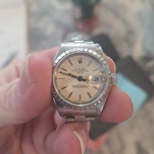 Rolex Lady-Date 26mm Ref. 79240 - Rare Silver Tapestry Dial - Stainless Steel